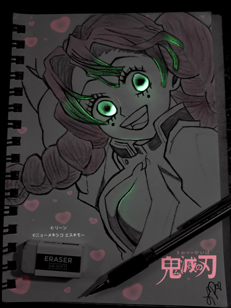 Mitsuri Kanroji Glow Art