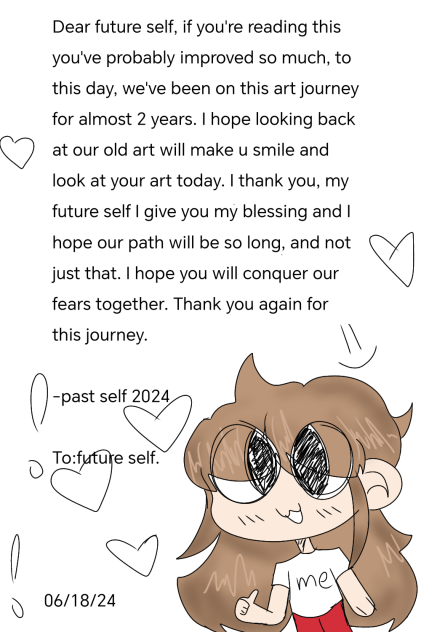 a message to future me.