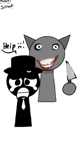 black da crying【Sprunki】