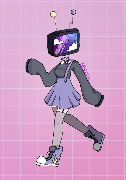 Galaxy Tvhead girl 🌌
