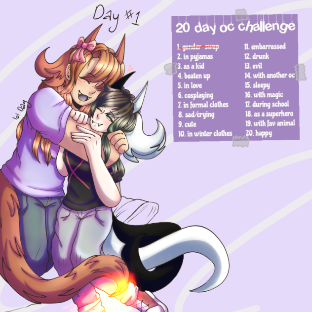 20 day oc challenge try #2, d1
