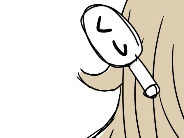 松陽先生のアホ毛