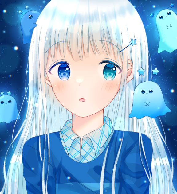 💙白髪✖︎オッドアイ🤍