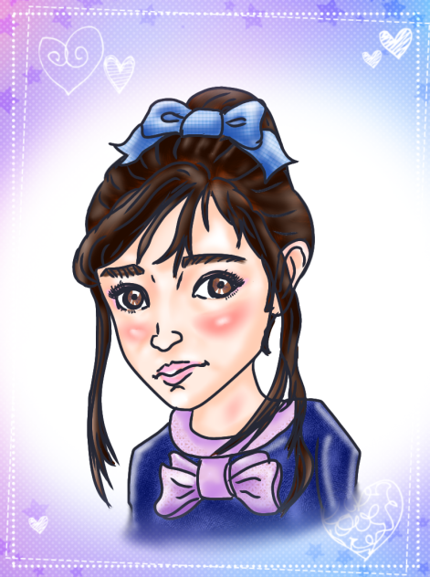似顔絵 斉藤由貴