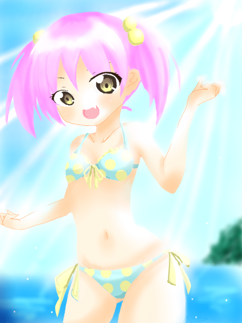 水着幼女♪