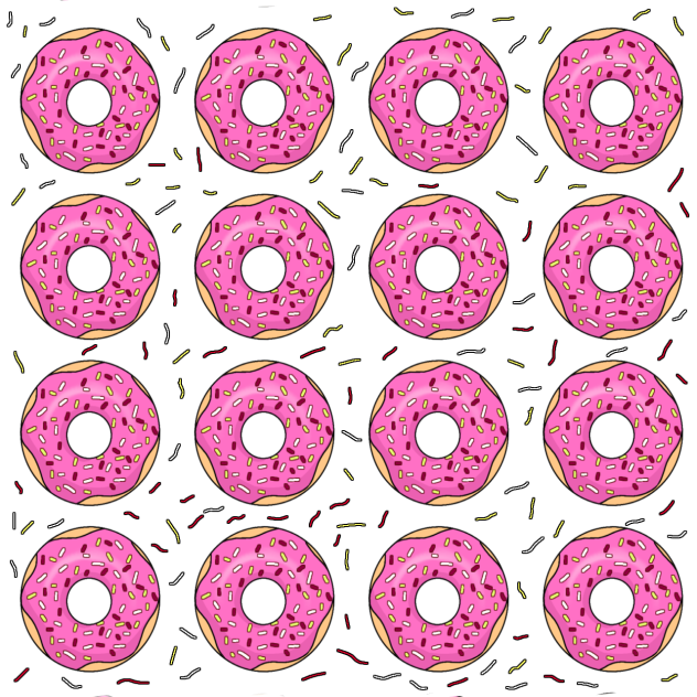 pink donut pattern