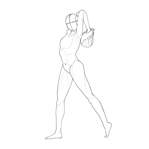 Tracing Sketch - Baseball Pitching