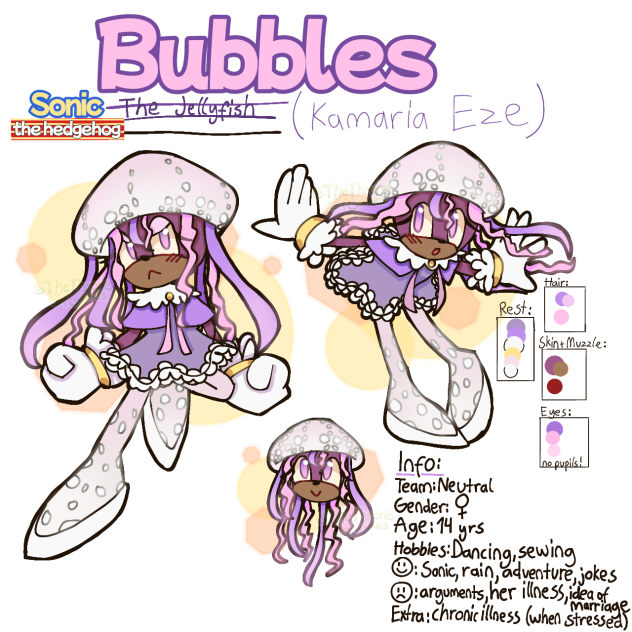 Kamaria ''Bubbles'' Eze! (Sonic OC)