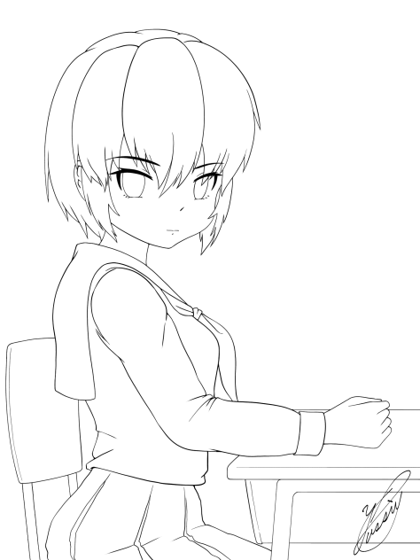 The seat next to you（線画）