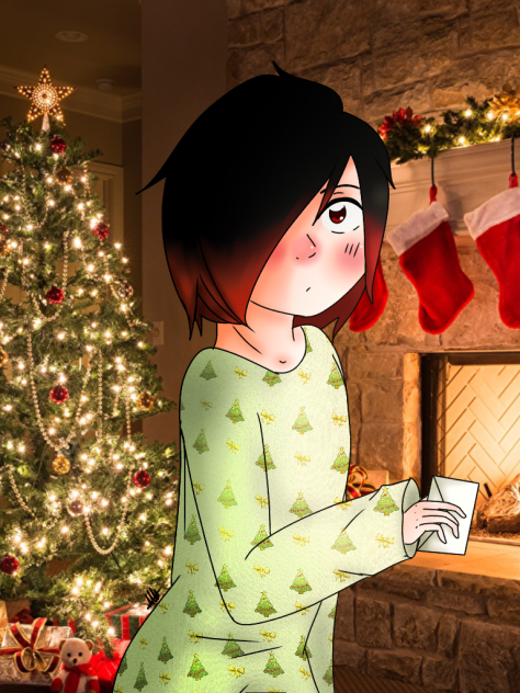 The child wrote a letter to Santa Claus)