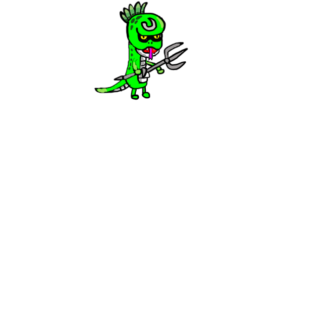 リザードマン 城ドラ Ibispaint