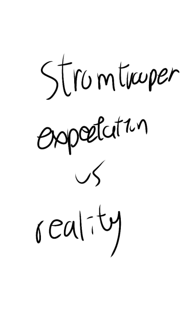 drawing stormtrooper expect vs reality - ibisPaint