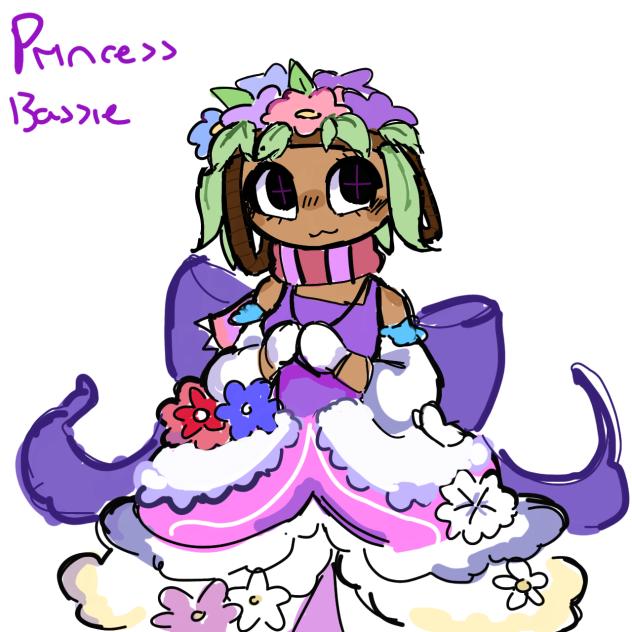 Bassie as a princess