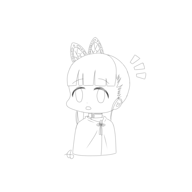 Chibi Kanao (線画)