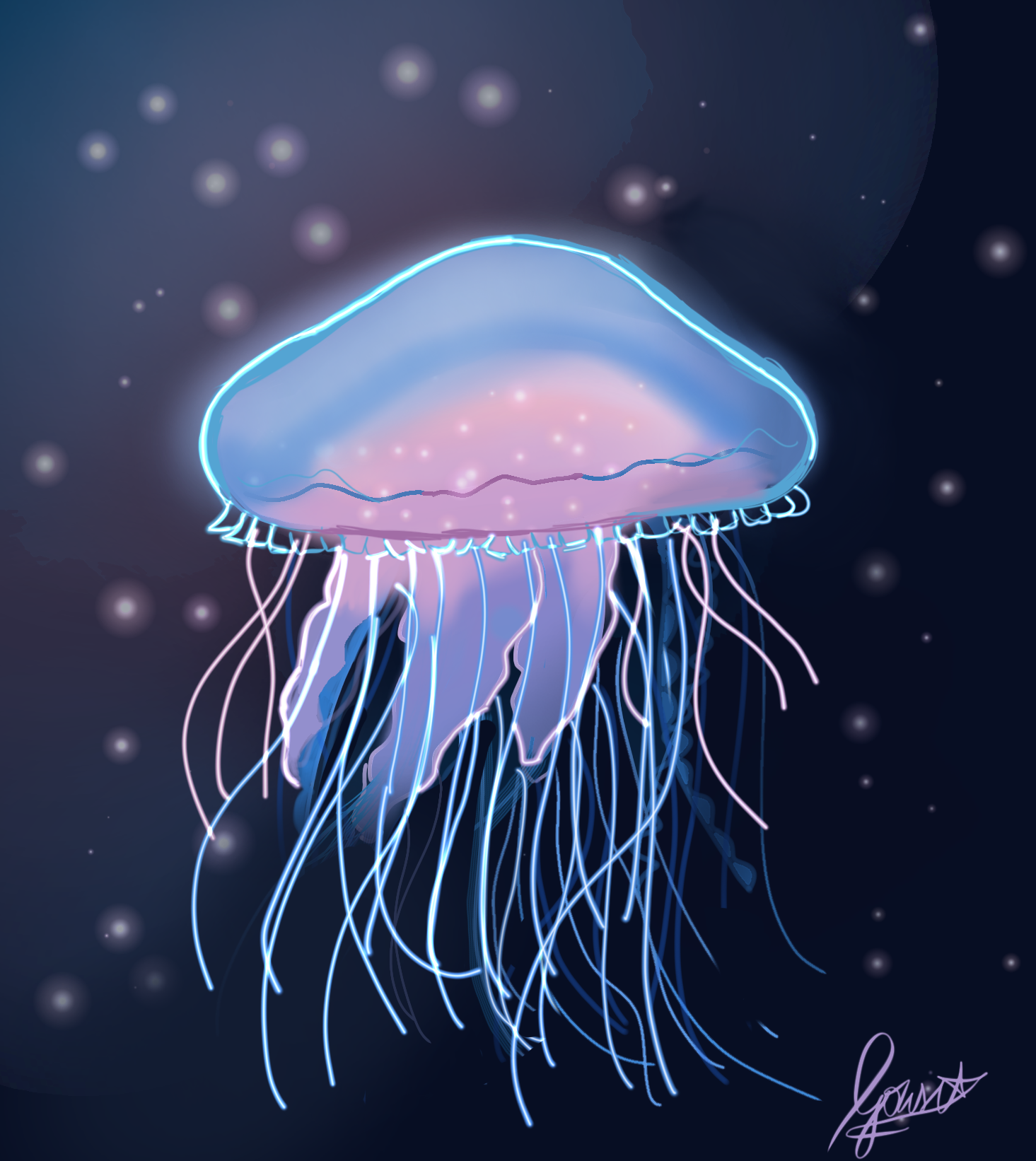 Floating friend 🪼 - ibisPaint