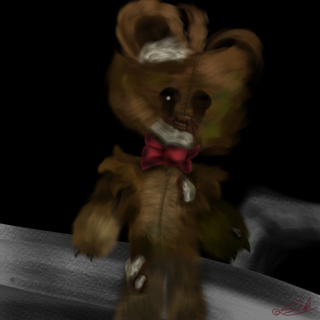 trigger Teddy art from dark deception - ibisPaint