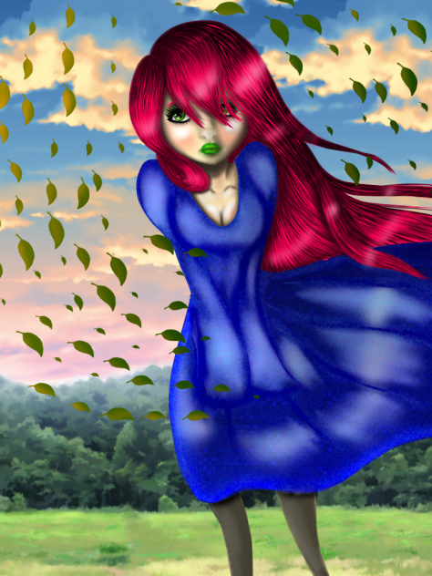 a girl speed paint