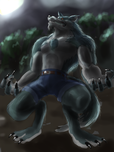 オオカミ男 オオカミ男 - ibisPaint