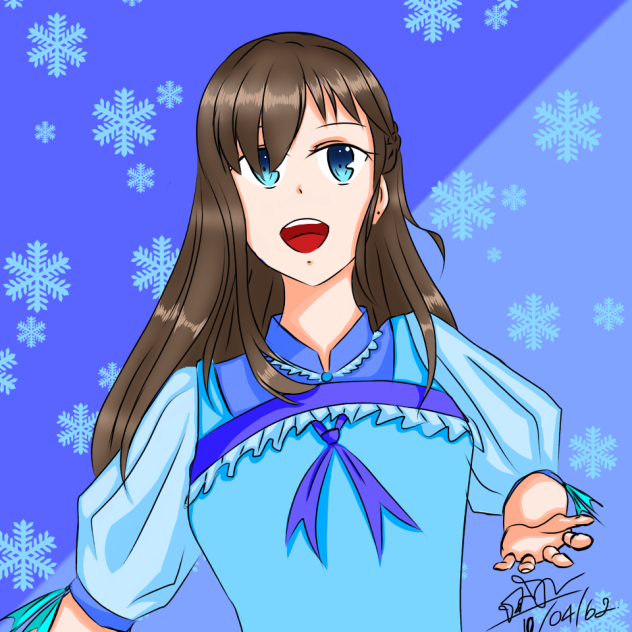 Bright snow day - ibisPaint