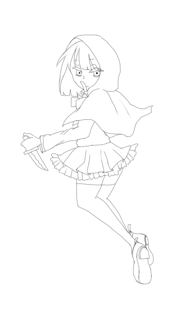 好戦的赤ずきんちゃん【塗っていただきたいです！】