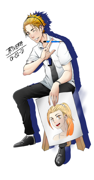 student artist and his crush