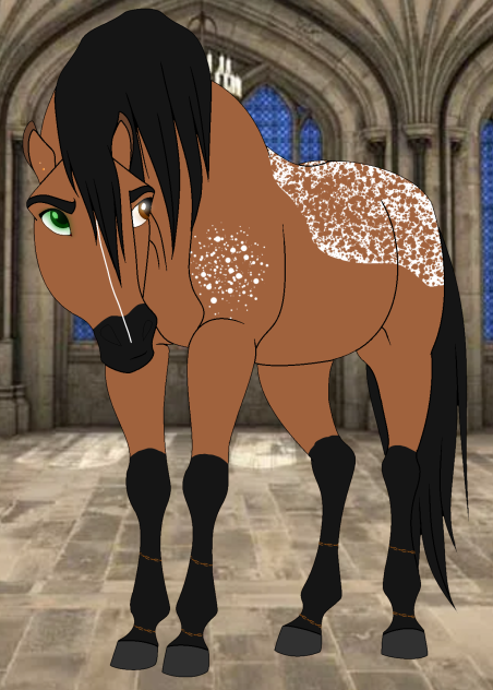 Sausage as a horse