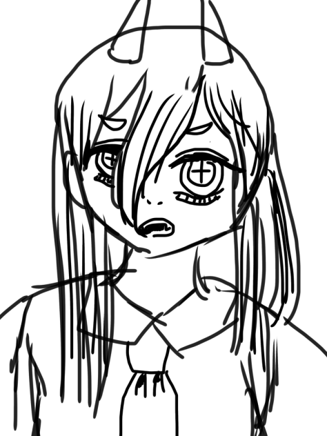 落書き チェンソーマン パワ子