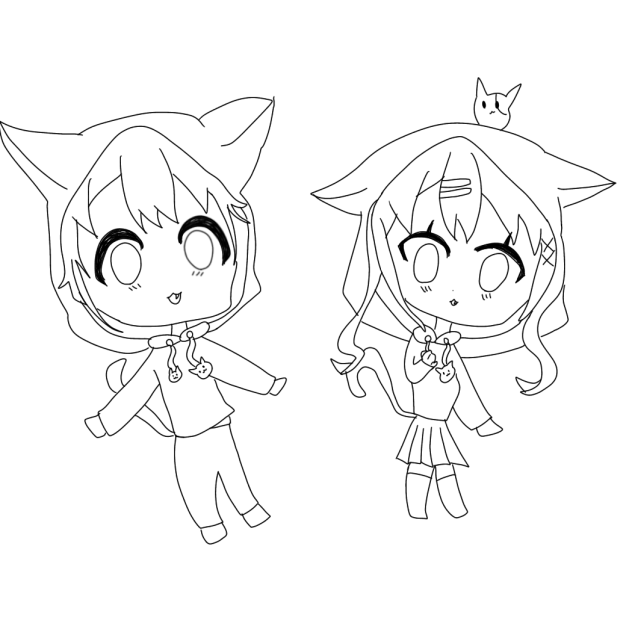 桜&翼！　塗り絵