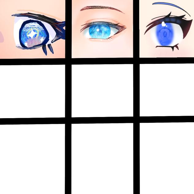 おめめの合作！