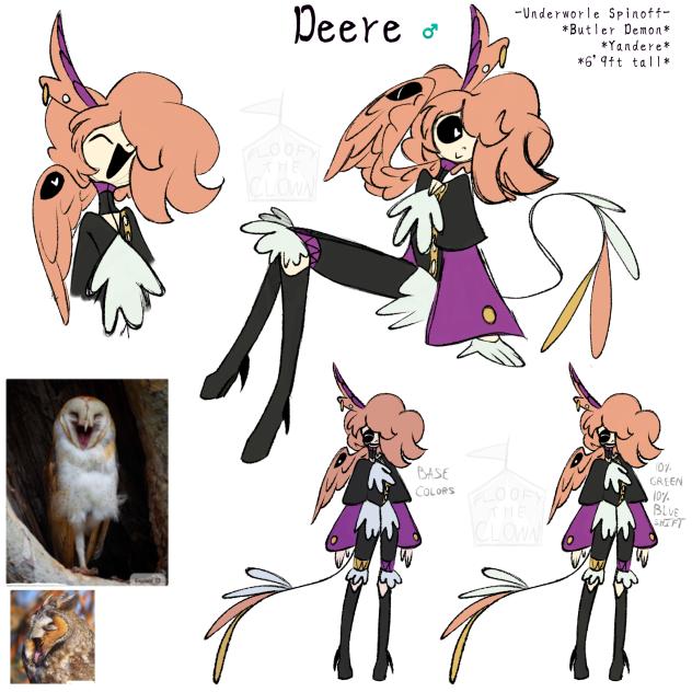 Owl demon butler guy concept