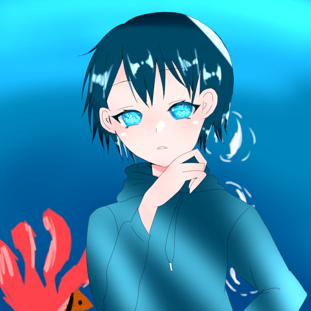 姉の線画塗ってみた！！