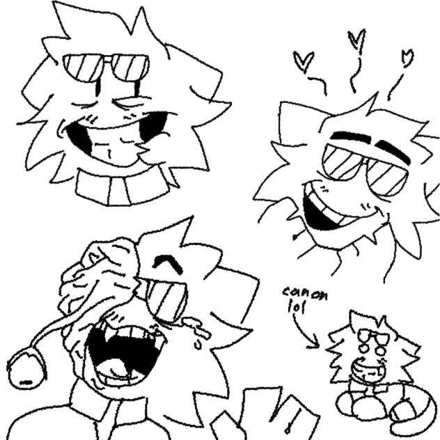 drawing trevor with ugly faces