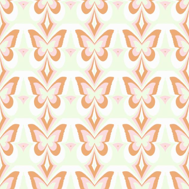 Butterfly Cocoa Pattern