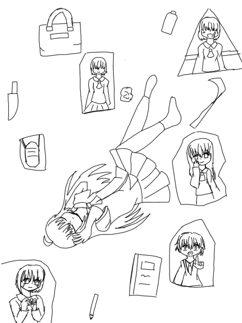キコエナイ　線画