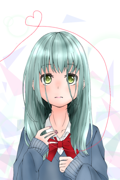～赤い糸～  線画お借りしました