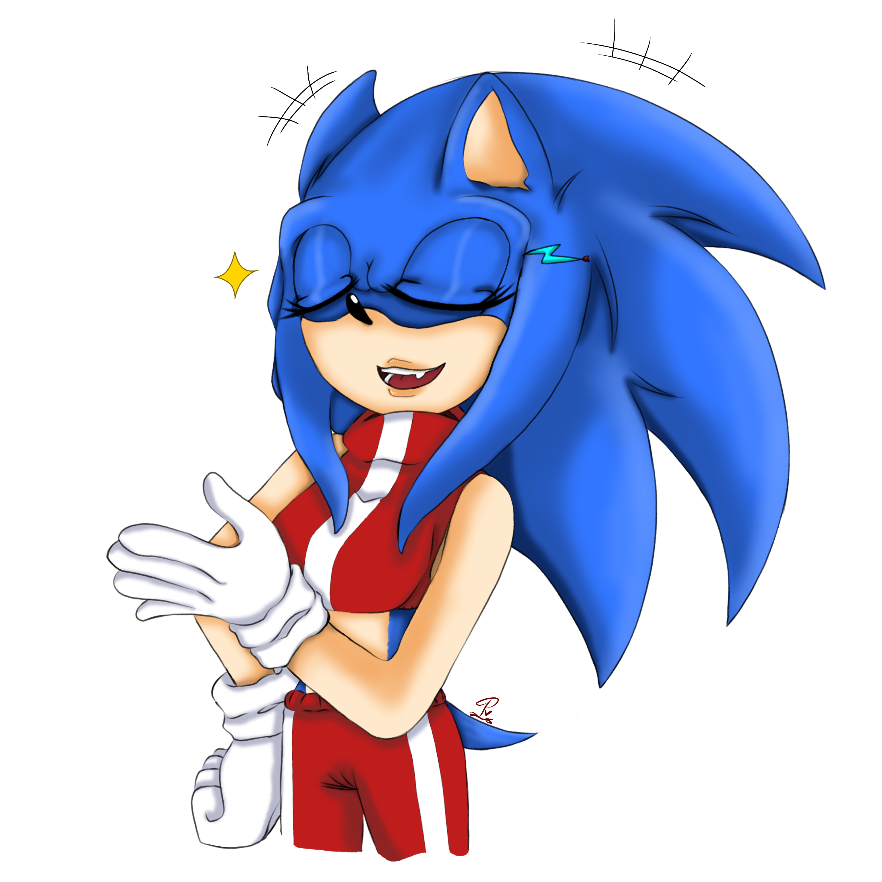 Female Sonic - ibisPaint
