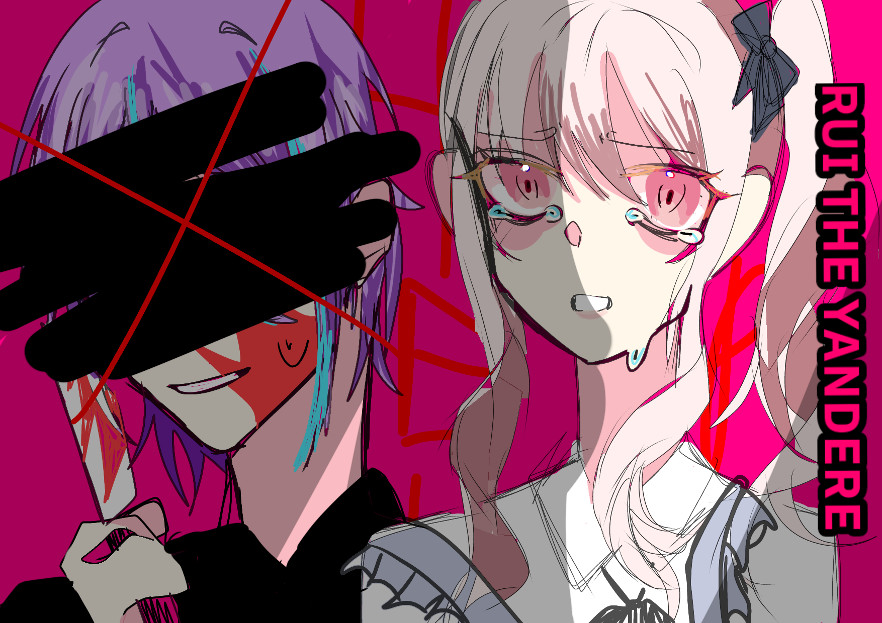 RUI THE YANDERE AU, I MADE THIS COMIC!! - ibisPaint