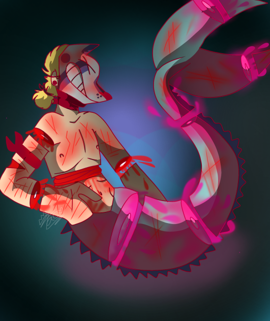 Nick TW Cut and blood