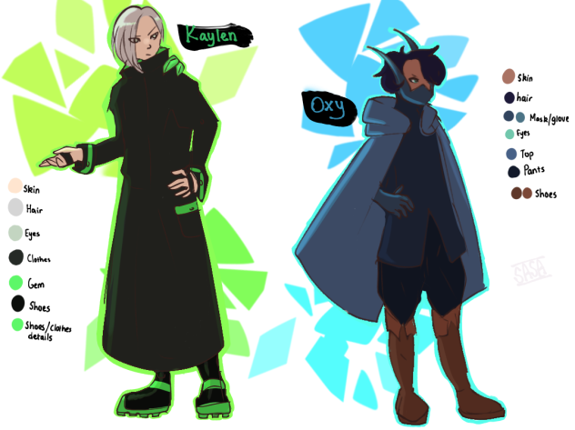 Oxy and Kaylen Character Sheet