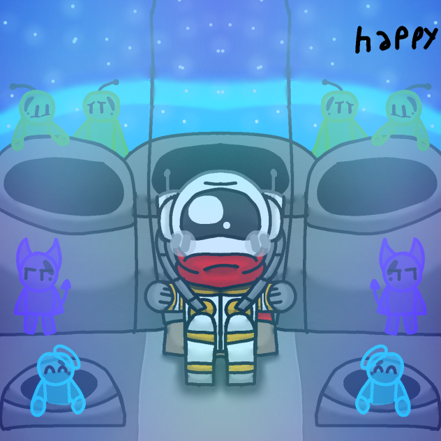 astronaut in the planet