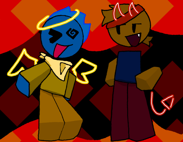 Leo and Anutill (Roblox ocs)