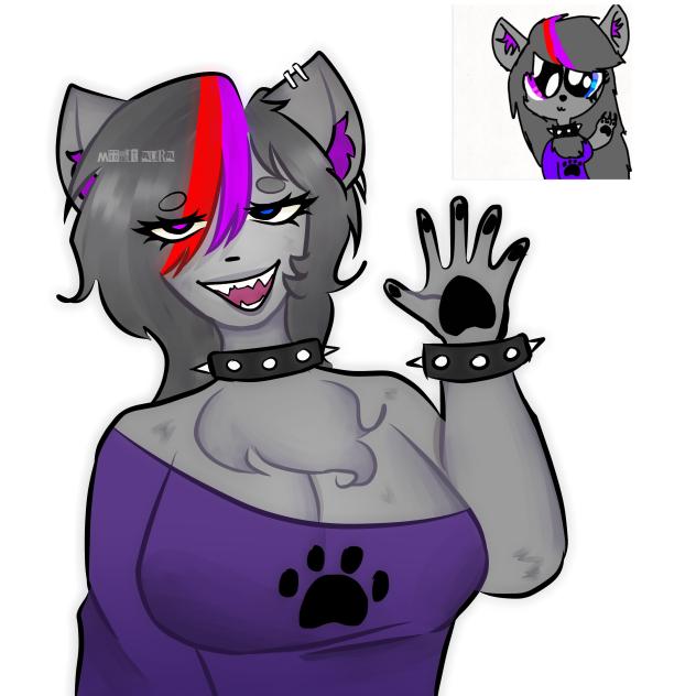 redrawing my 8 year old oc!