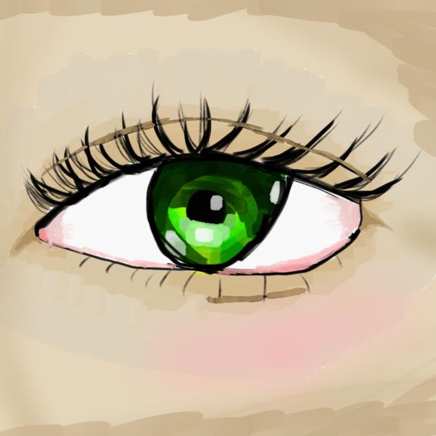 Those emerald eyes