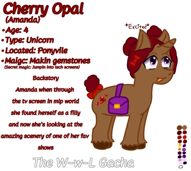 Amanda as a filly