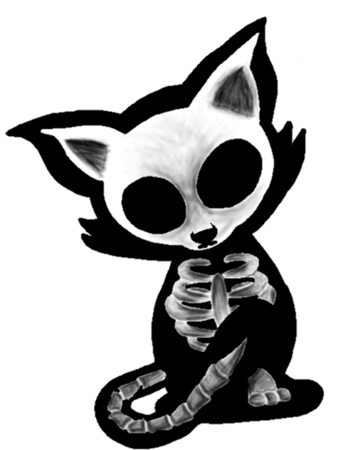 Skeleton cat