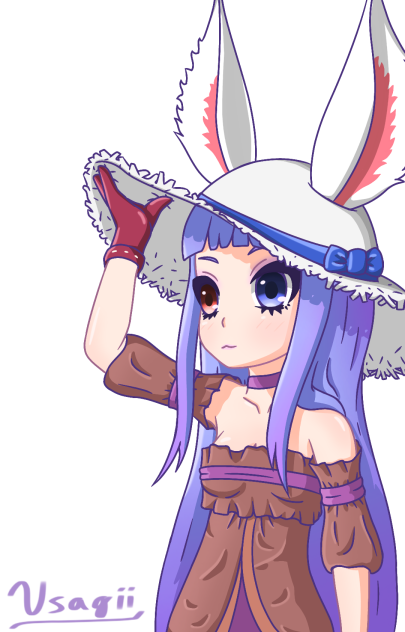 My Elin with her new hat - Art