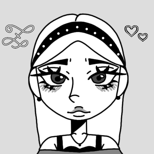 was lazy to colour this in ;^D