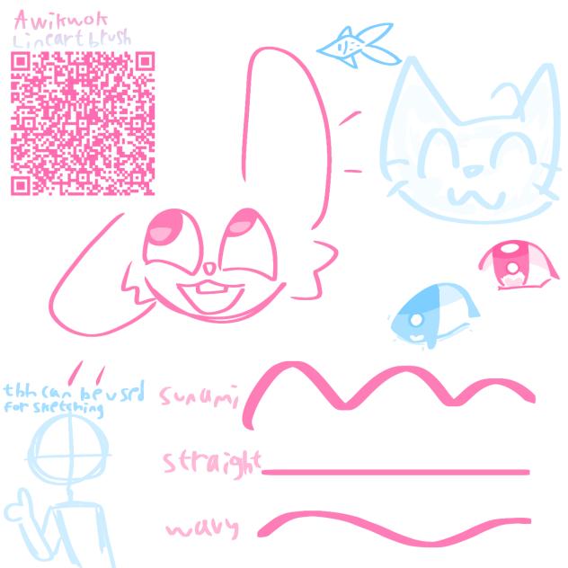 -Awikwok lineart brush-