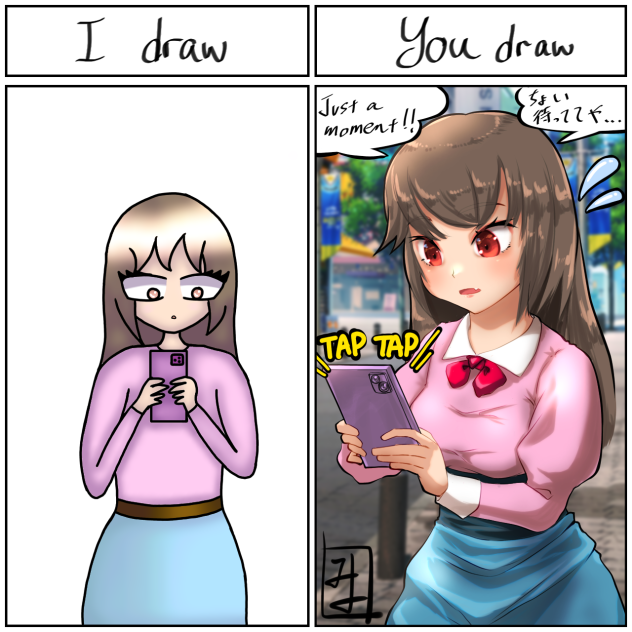 I draw you draw with Ivory XOXO