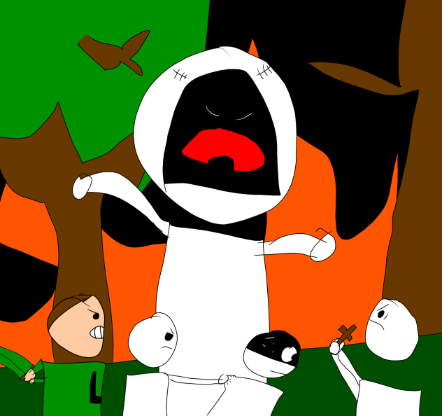 add yourself fighting an EXE - ibisPaint